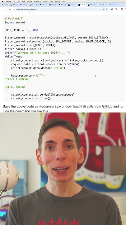 Python: Basic Socket Server Example - YouTube