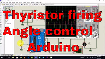 Thyrsitor firing angle control using Arduino Uno