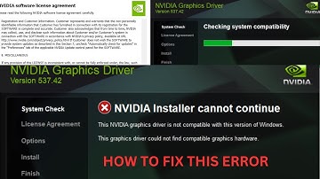 NVIDIA GRAPHIC CARD  Not detected in windows 11    THis window version is not compiatable Error
