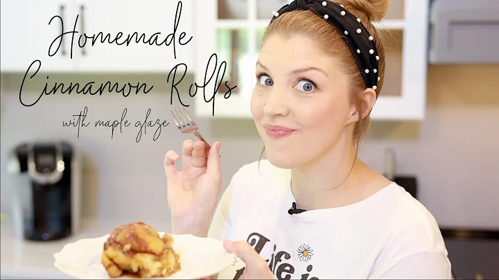 Make Homemade Maple Glaze Cinnamon Rolls With Me!