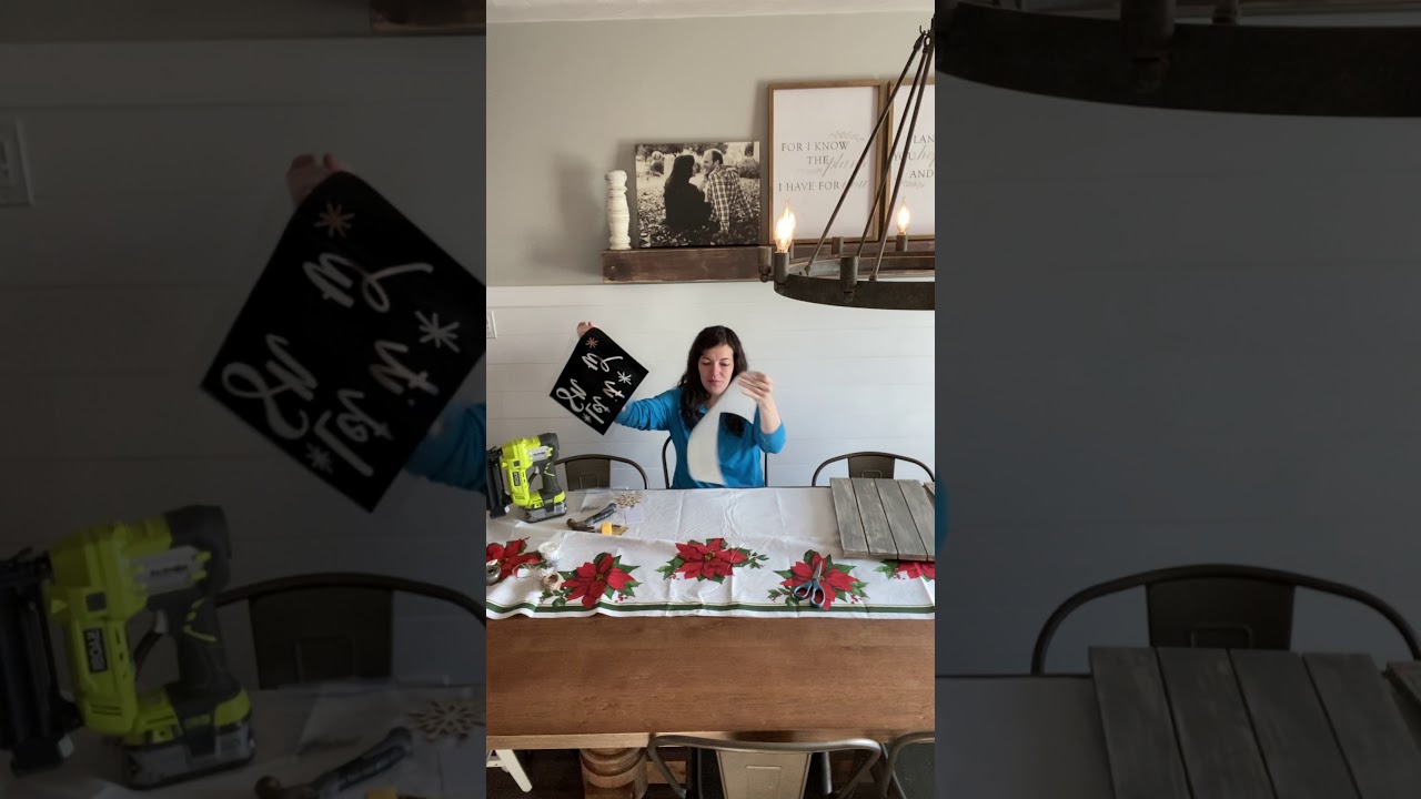 DIY “Let It Snow” Sign