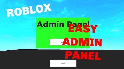 ROBLOX STUDIO | How to make an Easy Admin Panel [Kick All, Server Message]