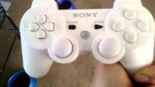 unboxing of my gamersoption mod ps3 all white controller