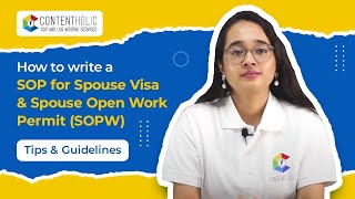 SOP for Spouse Visa & Spouse Open Work Permit (SOWP)  How to Write, tips & guidelines