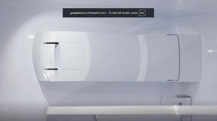 GE Appliances XWFE Refrigerator Water Filter Installation (Upper Left Wall)