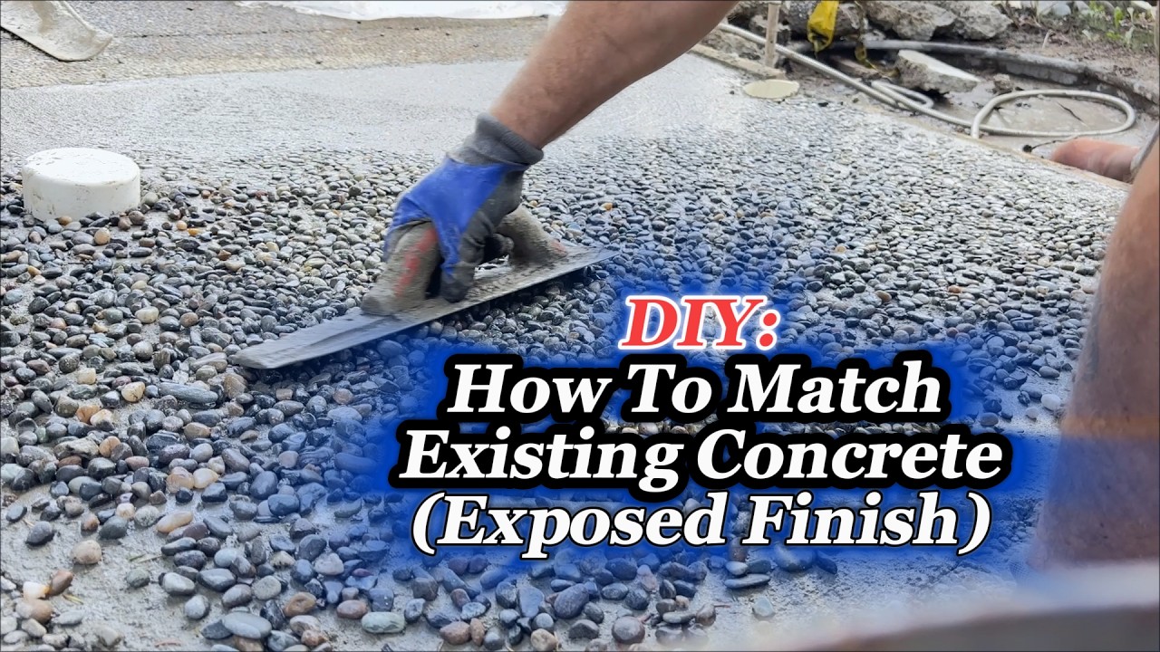 DIY Concrete: How to Replace and Match Exposed Aggregate Concrete after ...
