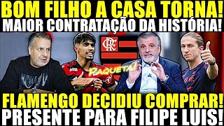 BOM FILHO A CASA TORNA!! FLAMENGO DECIDIU COMPRAR PAQUETA! PRESENTE PARA FILIPE LUIS! R$ 183 MILHÕES screenshot 1