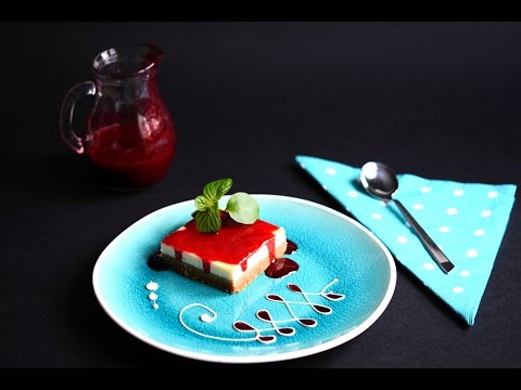 Pečeni čizkejk sa prelivom od malina - Baked Raspberry Cheesecake #3