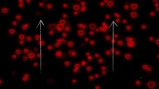 Flying Heart❤️Red Neon Light Heart  | Heart Background Video Loop 4 Hours