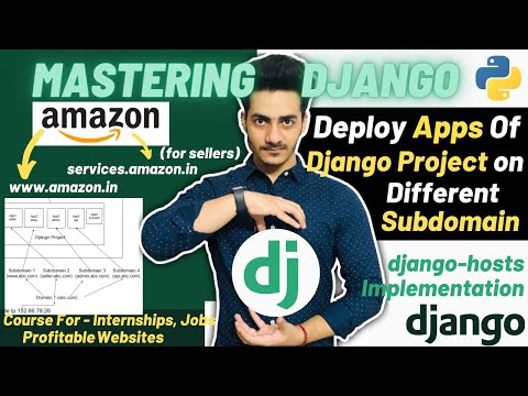 Deploy Apps of Django Project on Different Subdomains | django-hosts Implementation | Like Amazon