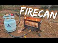 The best portable fire pit for camping  the new ignik firecan  gas growler overland campfire