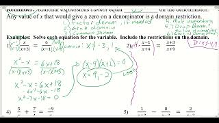 Alg 2 Chapter 7.5 Notes