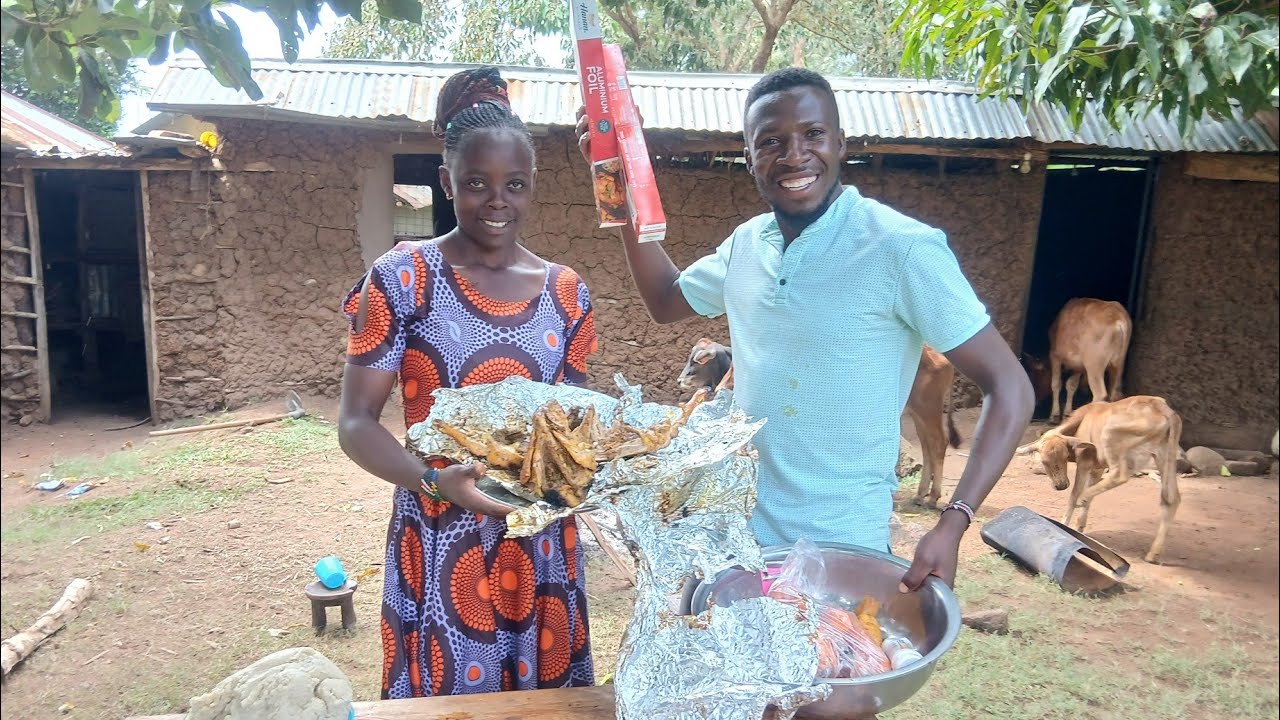 From Dream to Reality! 🏡🔥 Celebrating Our Project the Local Way with Roasted Chicken 