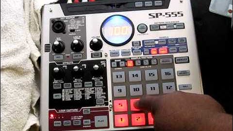 Roland SP-555 storing effect setting (Effect Memory)