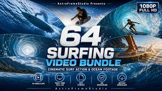 Surfing Video Bundle – 64 Full HD MP4 Clips