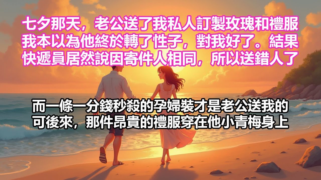 【完結小說】七夕那天，老公送了我私人訂製玫瑰和禮服。我本以為他終於轉了性子，對我好了。結果快遞員說因寄件人相同，所以送錯人了。一條一分錢秒殺的孕婦裝才是老公送我的。可後來，那件昂貴禮服穿在他小青梅身上