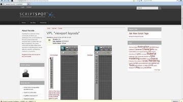 3Ds Max. Quick Tip: View Port Layout Script. Please Watch in HD