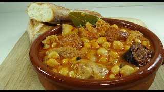 GARBANZOS CON CALLOS. CALEFACCIÓN BARATA.