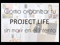 Organiza tu Project Life (sin morir en el intento)