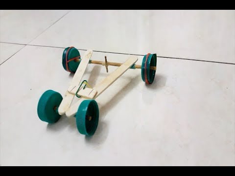 how to make a rubber band car