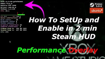 How To SetUp and Enable in 1 min Steam Performance Overlay Monitoring HUD In PC Games Ubuntu 20.04