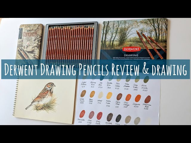 Derwent Drawing 24 Set of Coloured Pencils: Swatch, Review