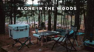 Cliffside Camping in the Woods - Alone with Nature | Snow Peak, iKamper, Rivian