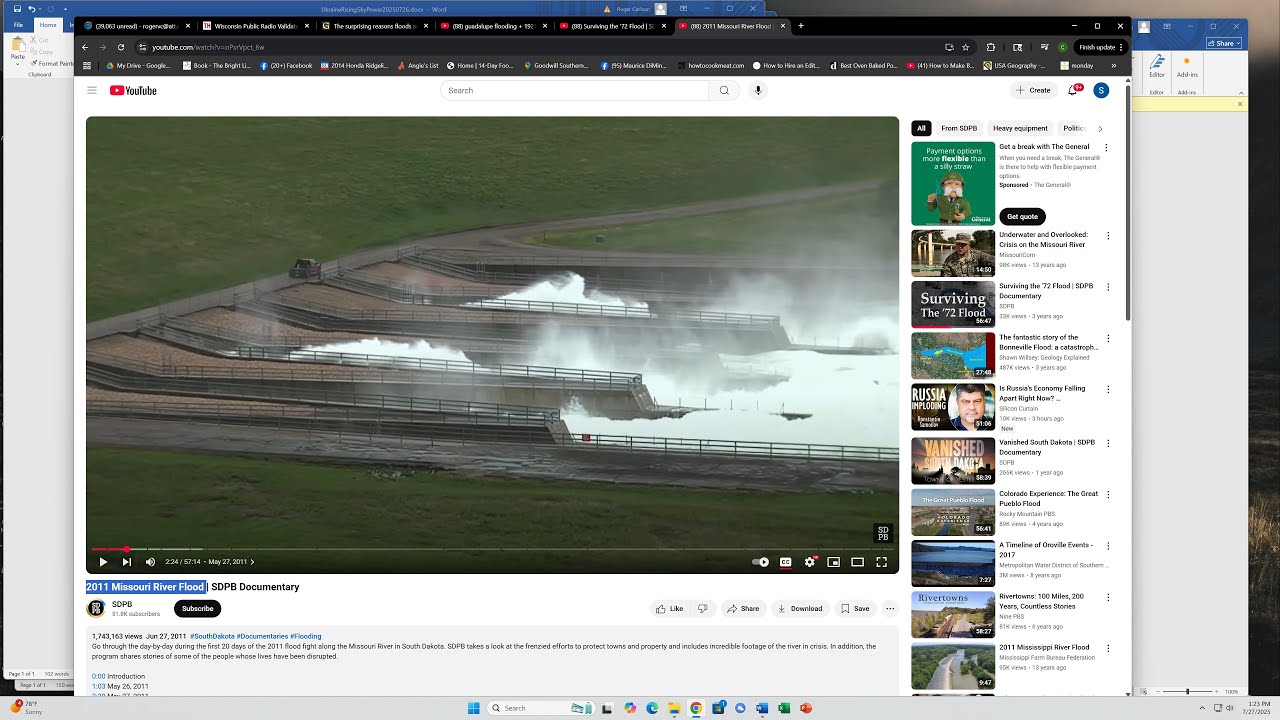 River Flood Mitigation--Live Video