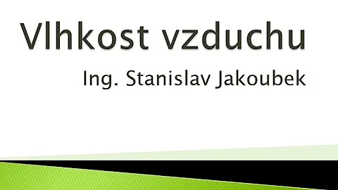 Co je absolutní vlhkost vzduchu?