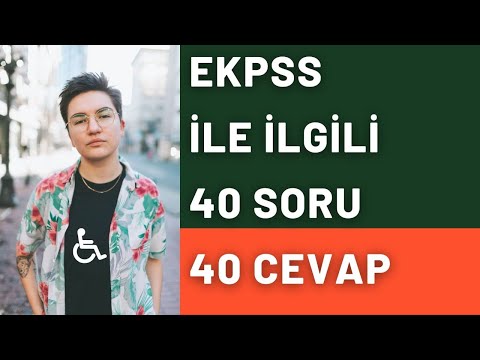 EKPSS İLE İLGİLİ 40 SORU - 40 CEVAP