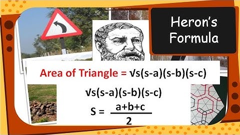 Maths - What is Heron’s Formula & Area of Triangle - English