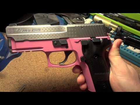 Sig Sauer p229 Diamond Plate with Bubble Gum Pink Cerakote
