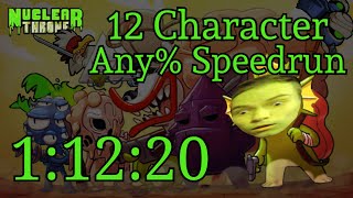 Nuclear Throne 12 Character Any%  1:12:20 Speedrun【WR】