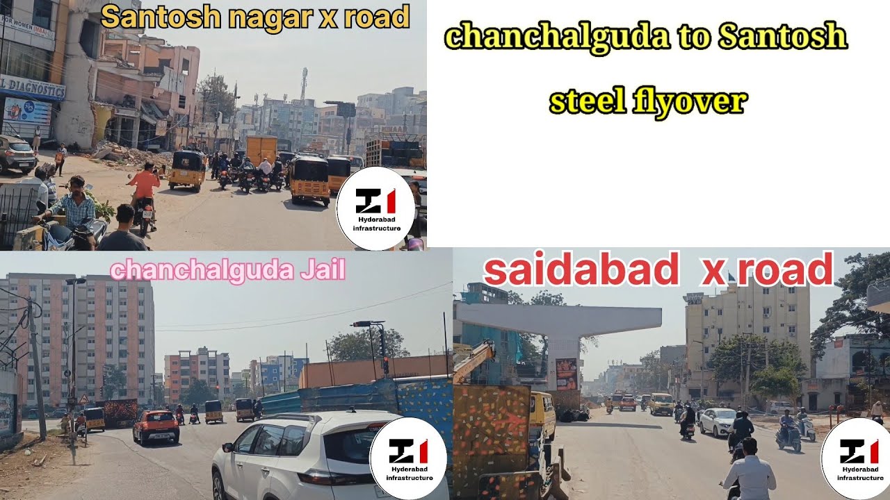 chanchalguda to Santosh flyover Hyderabad 