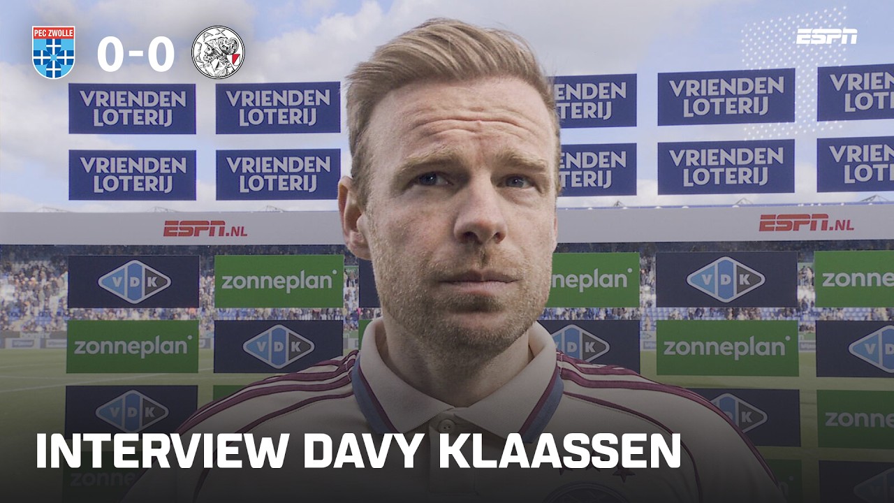 Davy Klaassen niet blij met veld in Zwolle: 