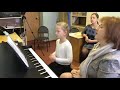 Открытый урок с ученицей 1 класса музыкальной школы