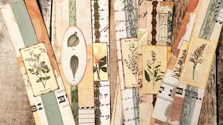 Bellyband's - Using Up Your Scraps - Building Up Your Stash - The Botanicals - Junk Journal