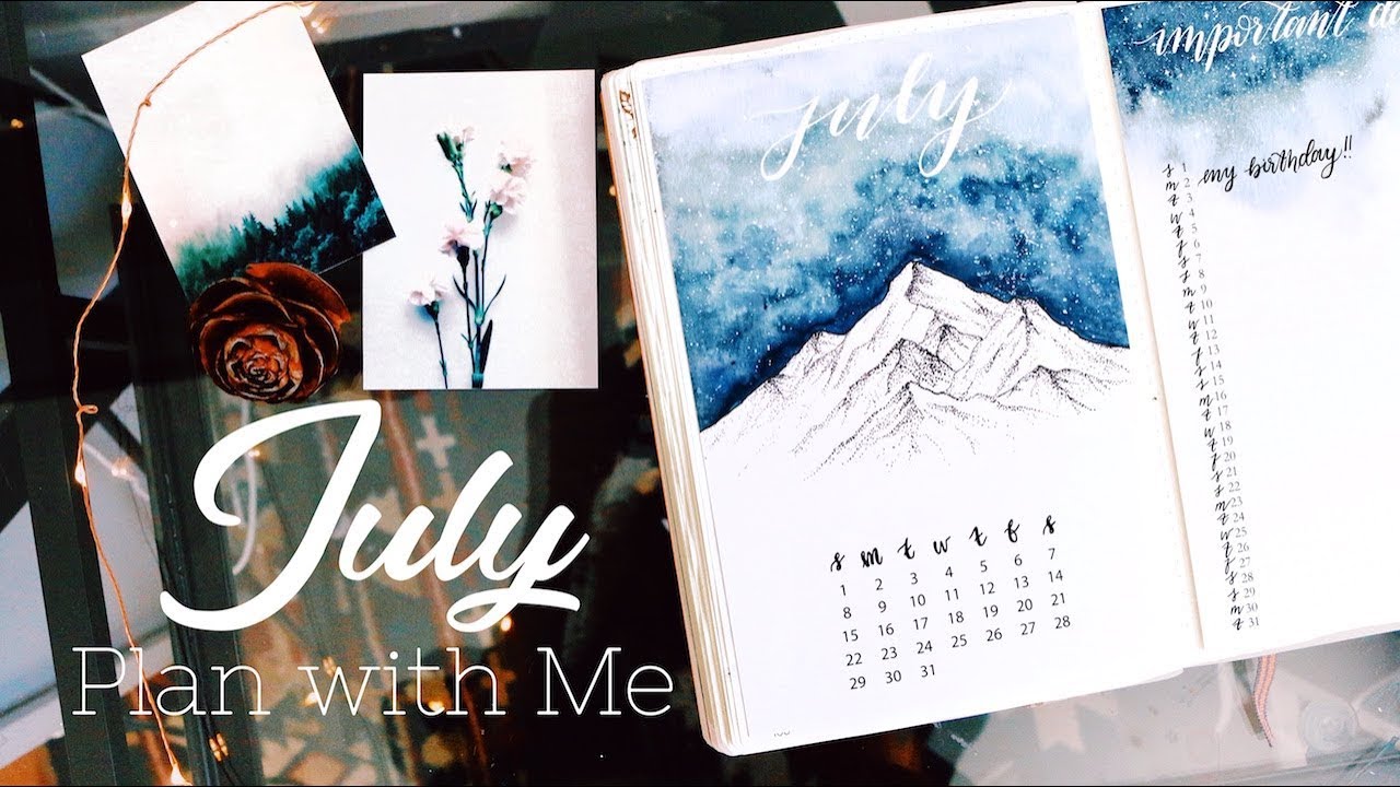 PLAN WITH ME | July 2018 + June Flip Through