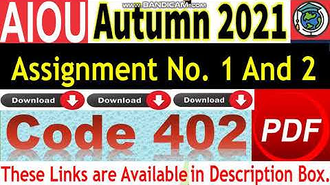 AIOU Code 402 Solved Assignment No.1 & 2 Autumn 2021 || Subject: Economics  || Level: Bachelor/BA