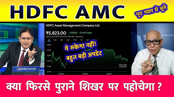 HDFC AMC SHARE LATEST NEWS TODAY | HDFC AMC SHARE TARGET | HDFC AMC SHARE