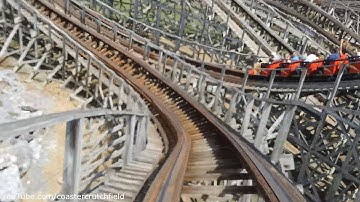 Lightning Racer Front Row Green Thunder Side (HD POV) Hersheypark