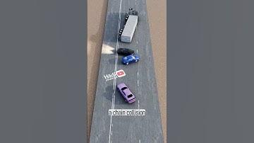 Car Flips? 🤯 DO NOT Brake in the Middle of the Highway! (Chain Collision Secret)