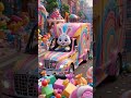 Bunny Cleans a Candy Explosion 💥🚚🐰 #shorts  #cartoon #cute #kidsvideo