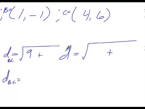 Algebra 2 Chapter 9 Section 1 Homework Distance And Midpoint Formulas