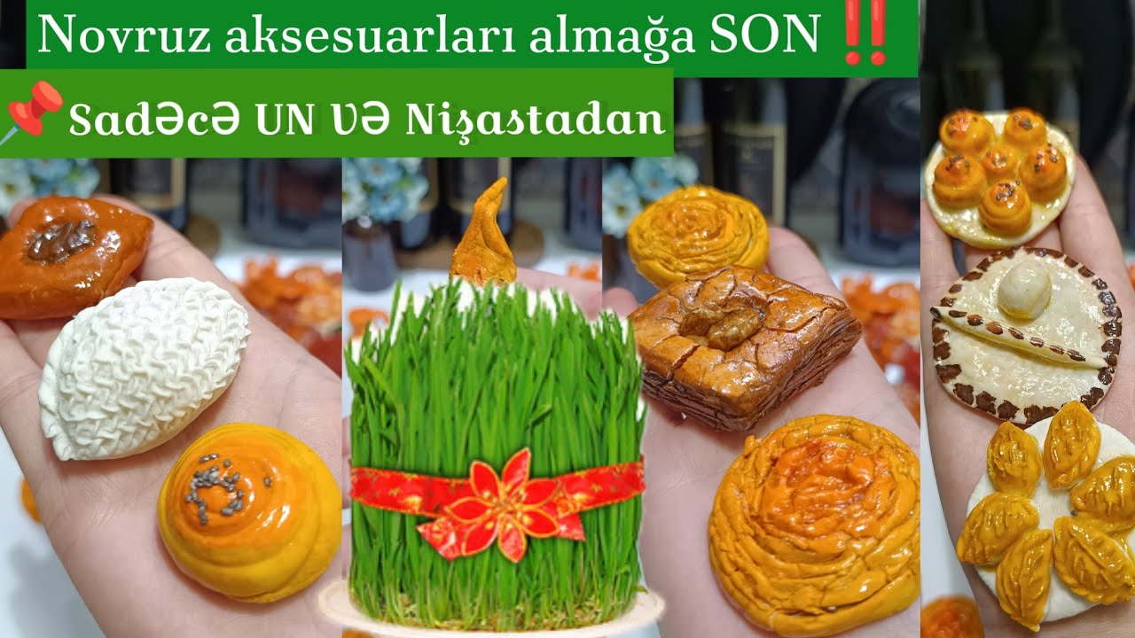 🔥Seramik Xəmiri hazırlayıb Novruz aksesuarları düzəltdim😍Novruz Bayrami/Novruz Xonçası