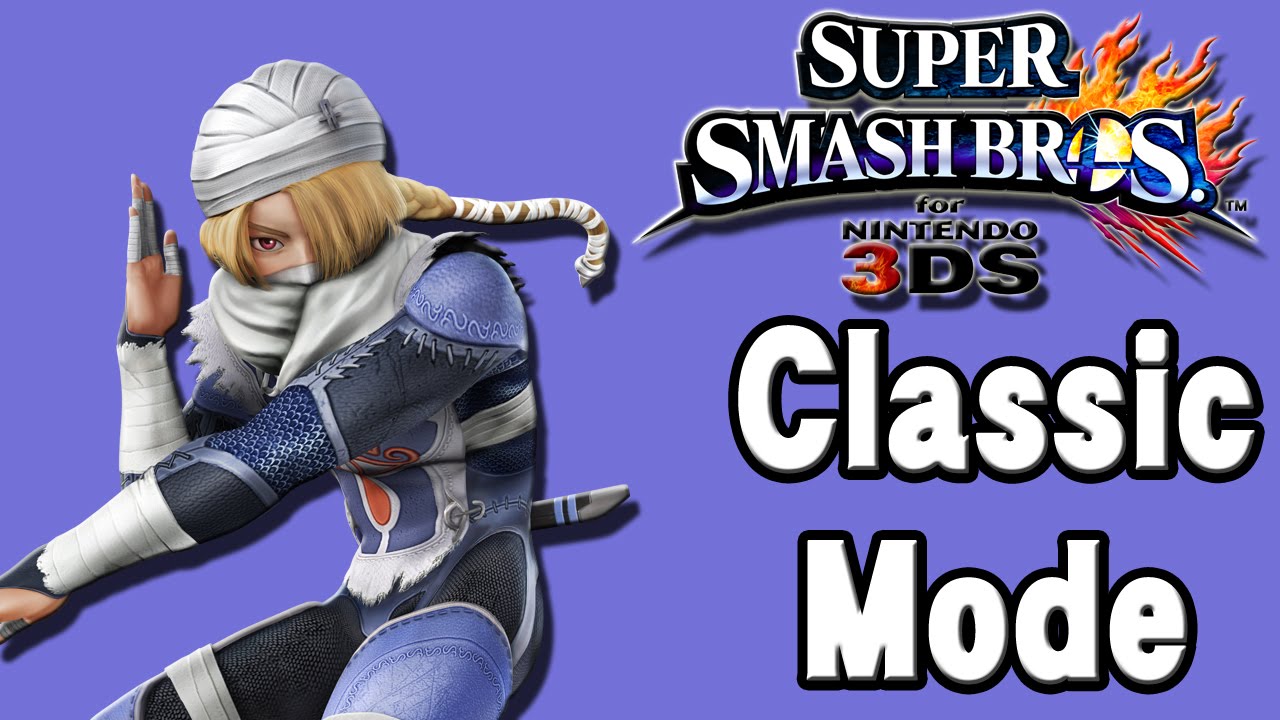 Super Smash Bros. For 3DS (Classic Mode | Sheik)