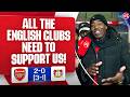 All The English Clubs Need To Support Us 😂 (Robbie) | Arsenal 2-0 Bayer Leverkusen