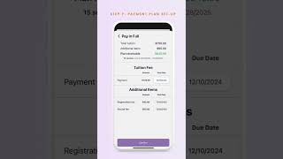 Class price and payment plan(s) set-up
