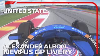 F1 2023 Alexander Albon's Onboard Lap Cota - United State GP Assetto Corsa