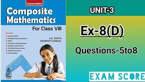 composite mathematics class 8|| percentage and it